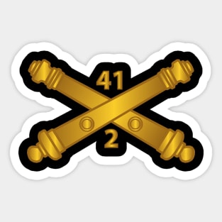 2nd Bn 41st Artillery  w Branch X 300 Sticker